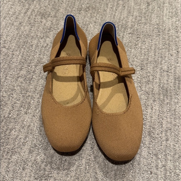Rothy's Tan Flats with Blue Accent - Picture 4 of 4